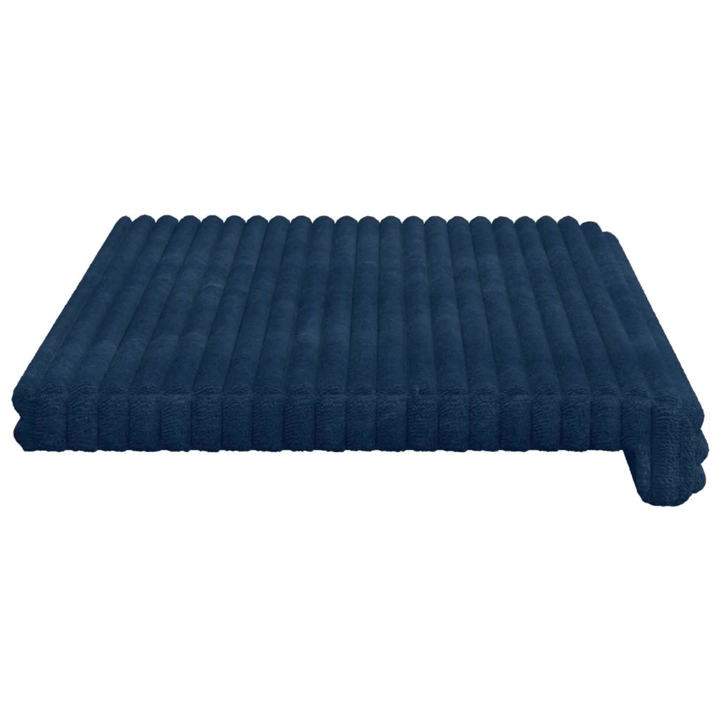 Cuscino per panchina Corduroy Morbido Blu navy Profondità 35 cm 42043300