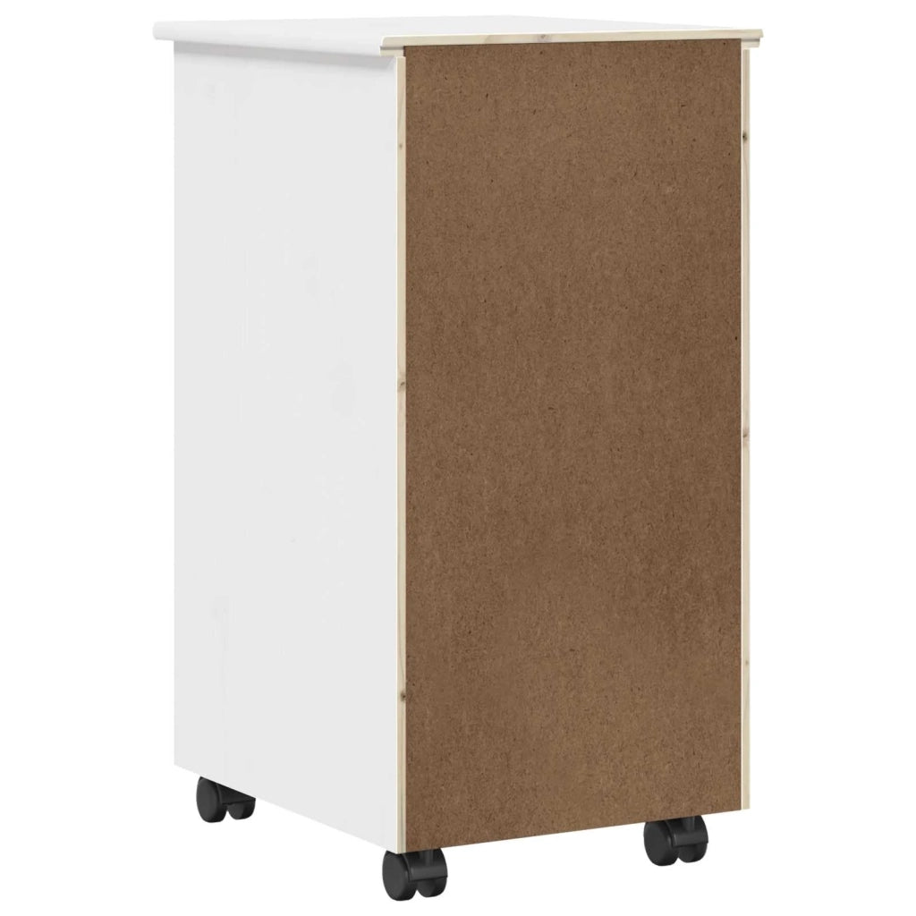 Mobile con Ruote Bianco 34 x 39 x 65,5 cm