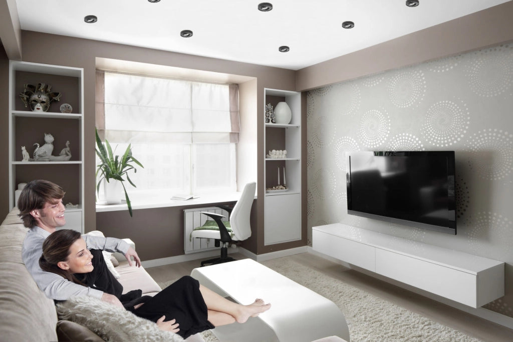 Faretto da soffitto Kanlux MINI BORD nero rotondo GU10