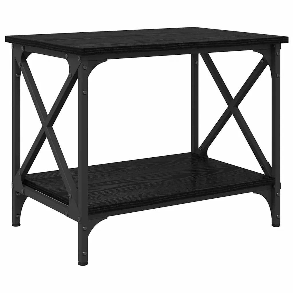 Tavolo laterale Rovere Nero 55 x 38 x 45 cm 875740
