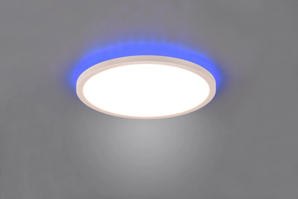Plafoniera LED AUREO RL 29cm 18W con telecomando bianca