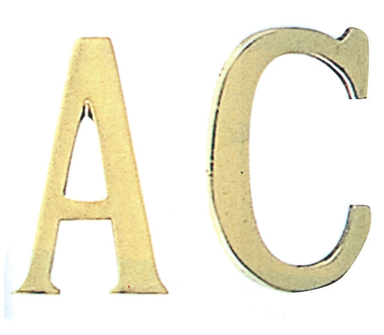 LETTERA D IN OTTONE 75 MM- 10,0 pz