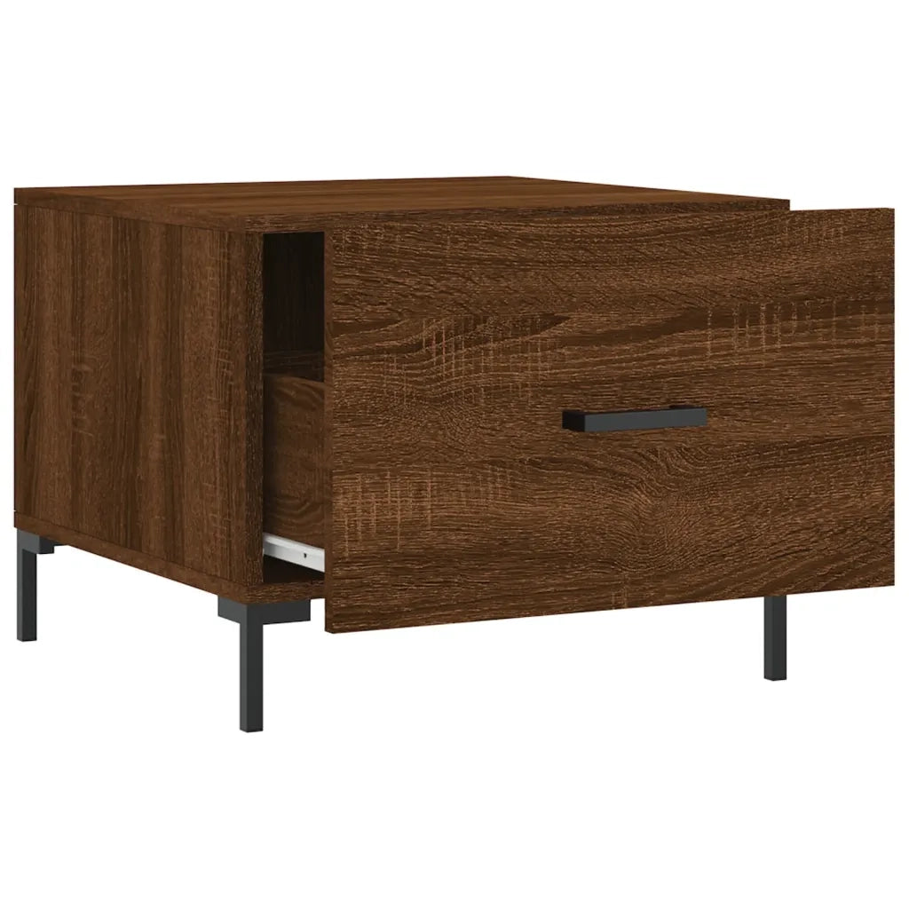 Tavolino da salotto | Tavolino da caff¨¨ | Tavolino da Soggiorno Rovere Marrone 50x50x40cm Legno Multistrato