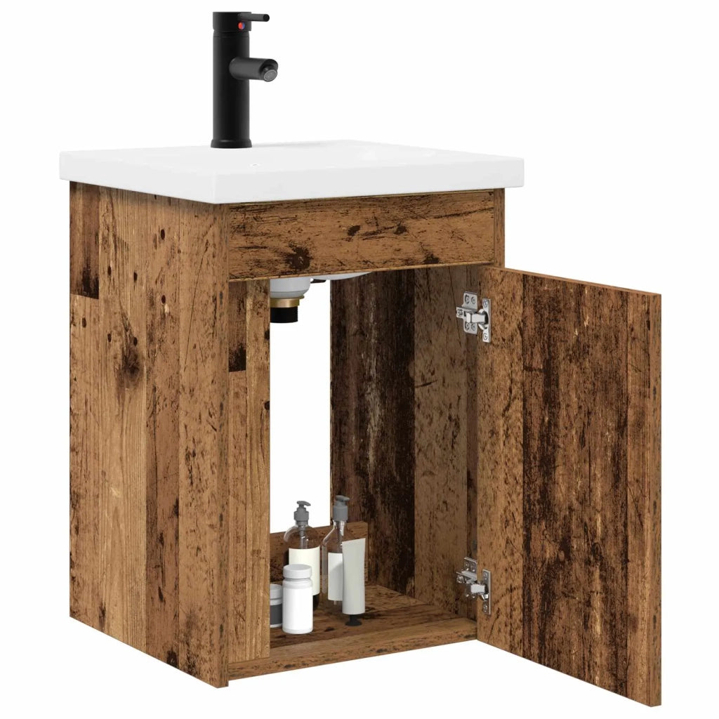 Mobile bagno con rubinetto Legno antico 42 x 40 x 74,5 cm 889535