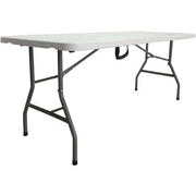 TAVOLO PIEGHEVOLE DA GIARDINO HORECA IN PLASTICA HDPE BIANCO 180X76X74H CM