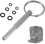 Chiave per coperchio ovale per macchina del caffè, con anello di chiusura, chiave per coperchio ovale per macchina del caffè, strumento di riparazione per coperchio ovale per macchina del caffè, per macchine del caffè automatiche Jura/Krups/Aeg