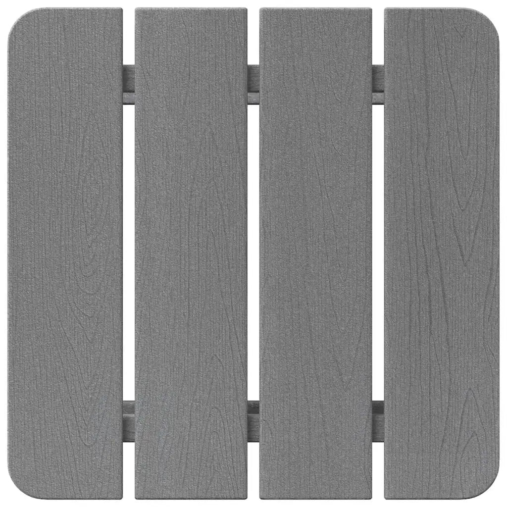 Tavolo laterale Grigio chiaro 38 x 38 x 46 cm Polietilene 42006636