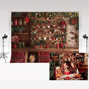 Pannelli fotografici per ambienti - Decorazione natalizia - Materiale microfibra - 2,2x1,5m - Decorazione per la stanza dei dolci - Adatto per bambini e famiglie