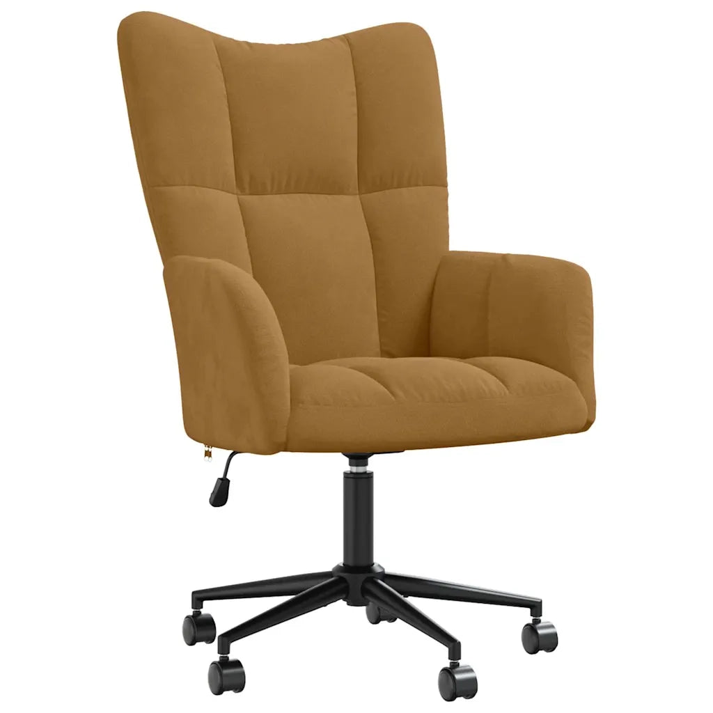 Divano Sedia-Poltrona Relax Marrone in Velluto 915817