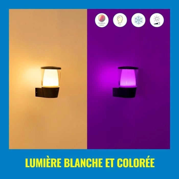 Lampada da parete WIZ ELPAS - Connessa - Esterno - Nera