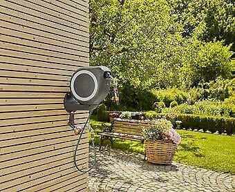 Gardena RollUp Rocchetto montato a muro Automatico Nero, Grigio