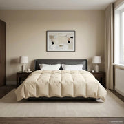 Duvet Invernale Trapuntato Crema 200 x 200 cm Microfibra 42026148