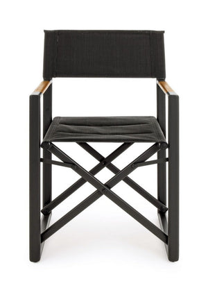 Set 2 Sedie Pieghevoli da Regista 51x54x86 cm in Alluminio Lagun Antracite