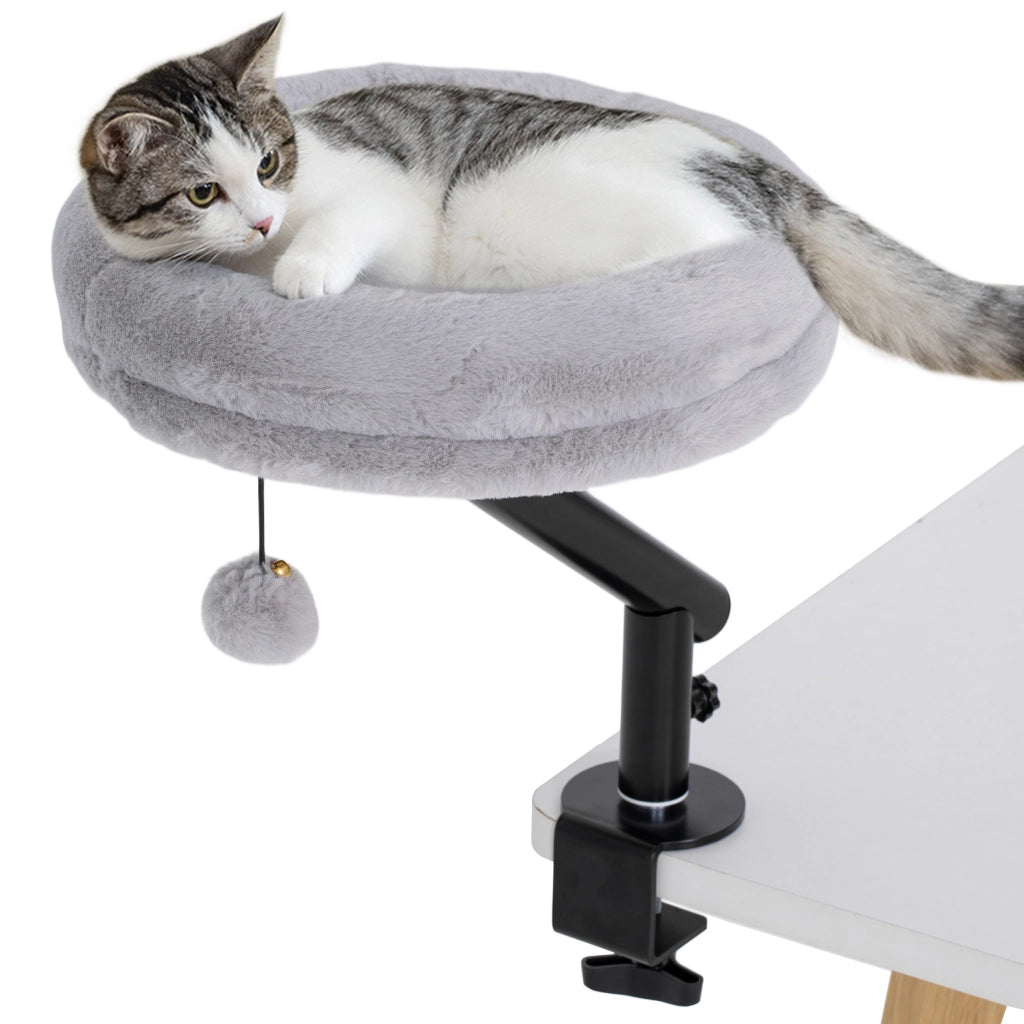 Letto per gatti con scrivania regolabile ¨C zephmum ¨C Grigio 45x60x20 cm