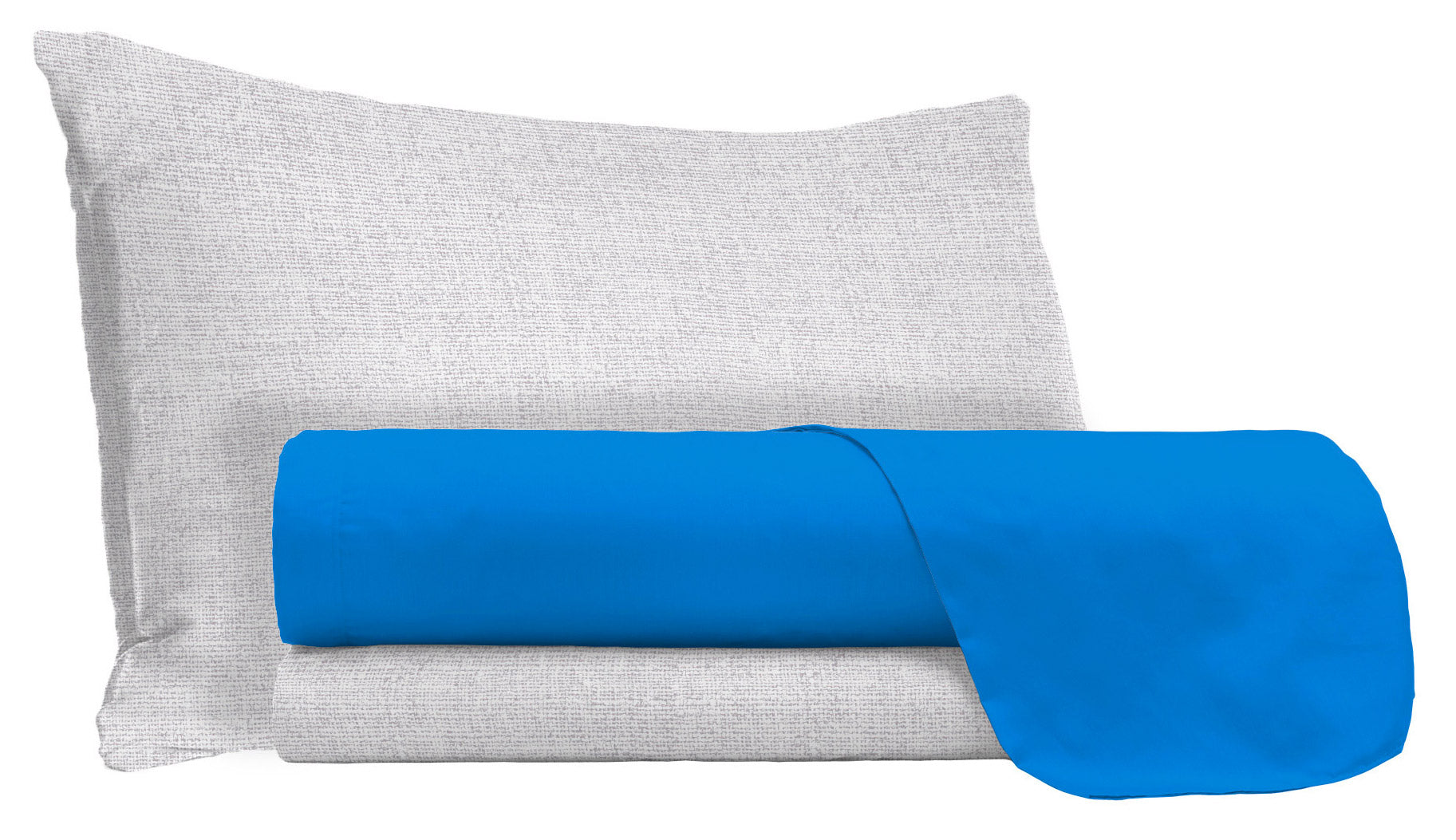 Set Lenzuola Singolo Sopra Sotto e Federe in Cotone Royal