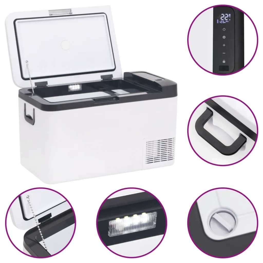 Borsa Frigo con Manico Nera e Bianca 18 L in PP e PE 51779