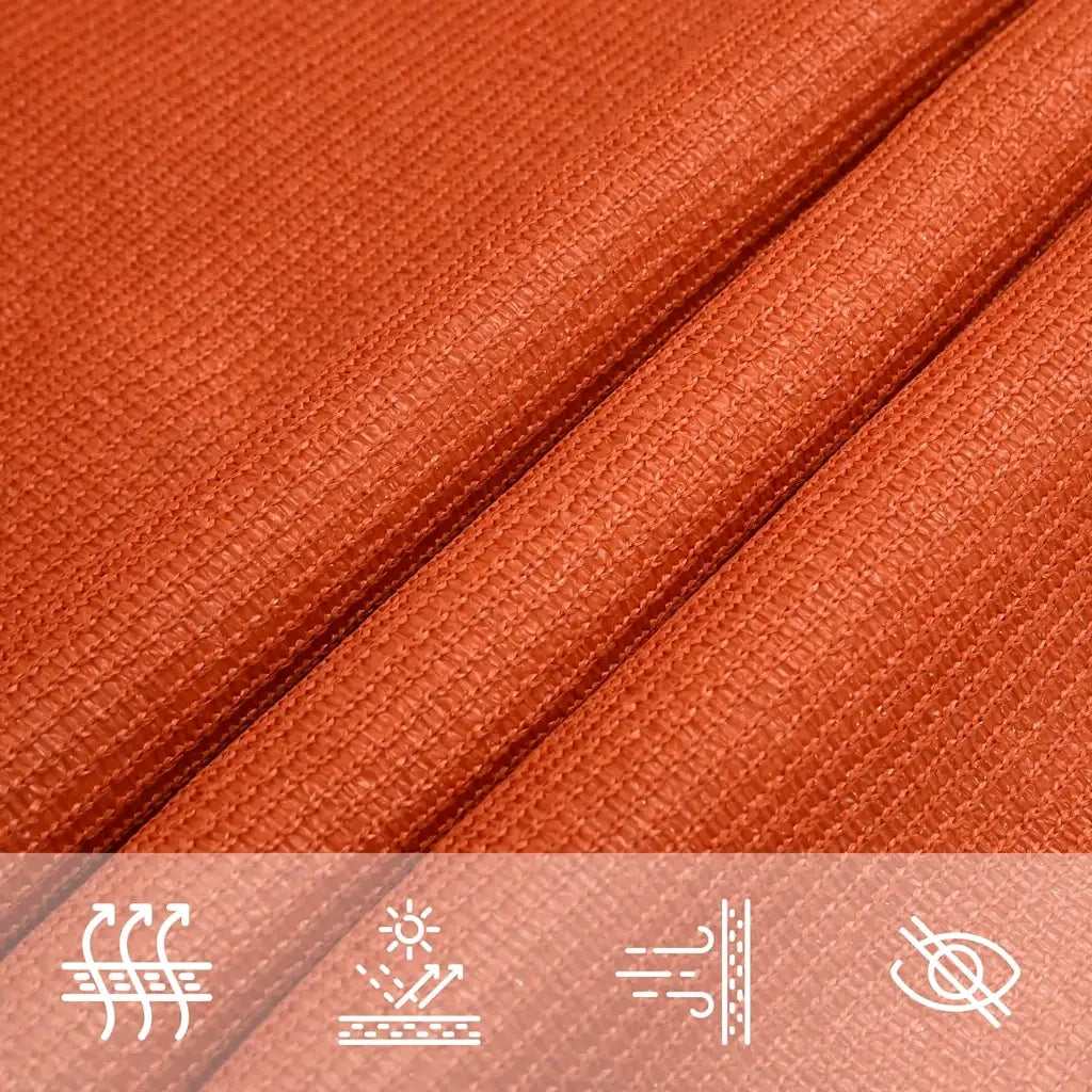 Vela Parasole 160 g/m² Rettangolare Arancione 6x7 m in HDPE 311689