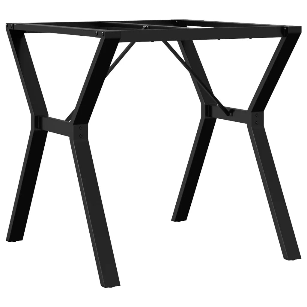 Telaio Gambe a Y per Tavolo da Pranzo 70x70x73 cm in Acciaio