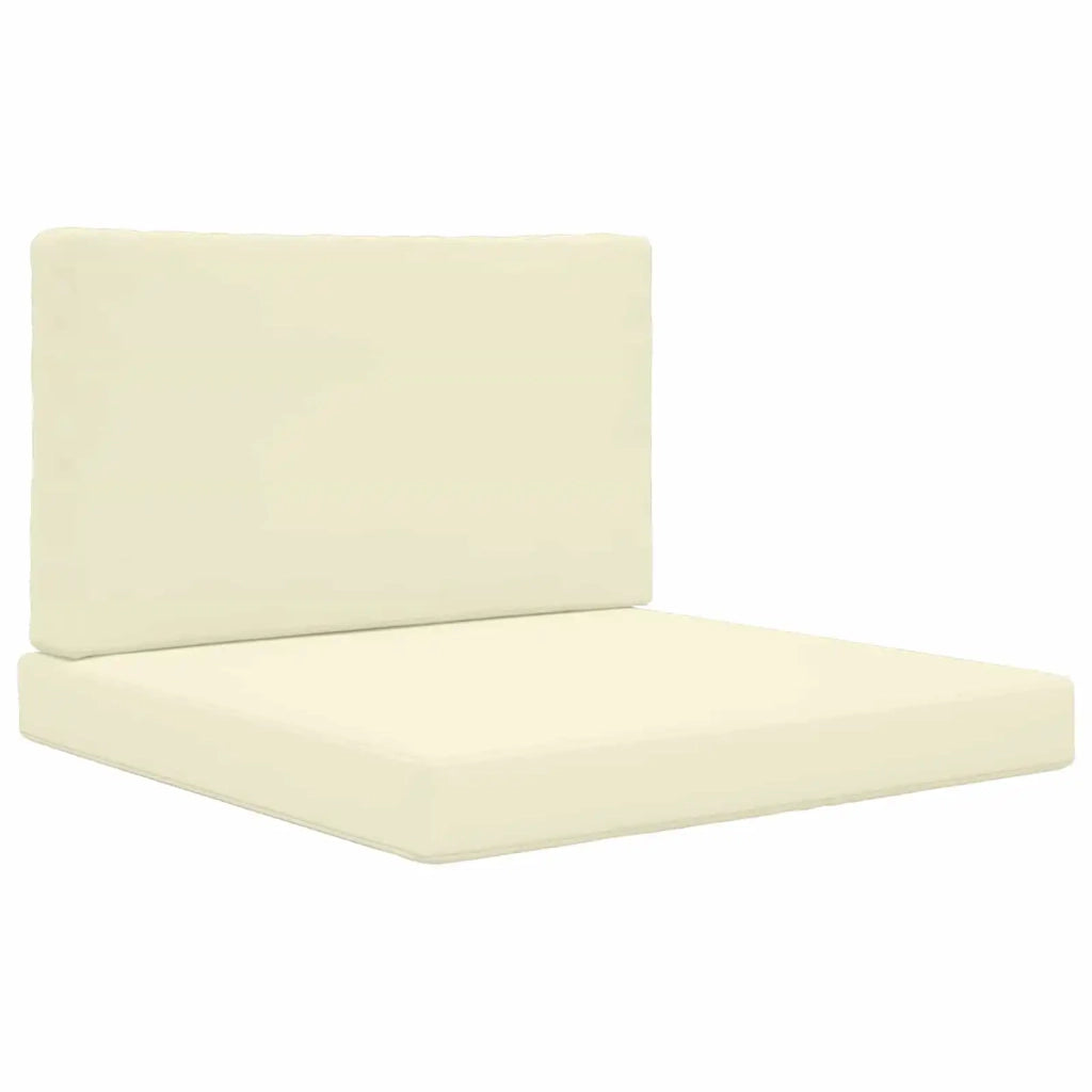 Cuscino per divano da esterno 2 pcs Crema Poliestere