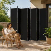 6-panel Black Screen, 300x220 Cm, Fabric