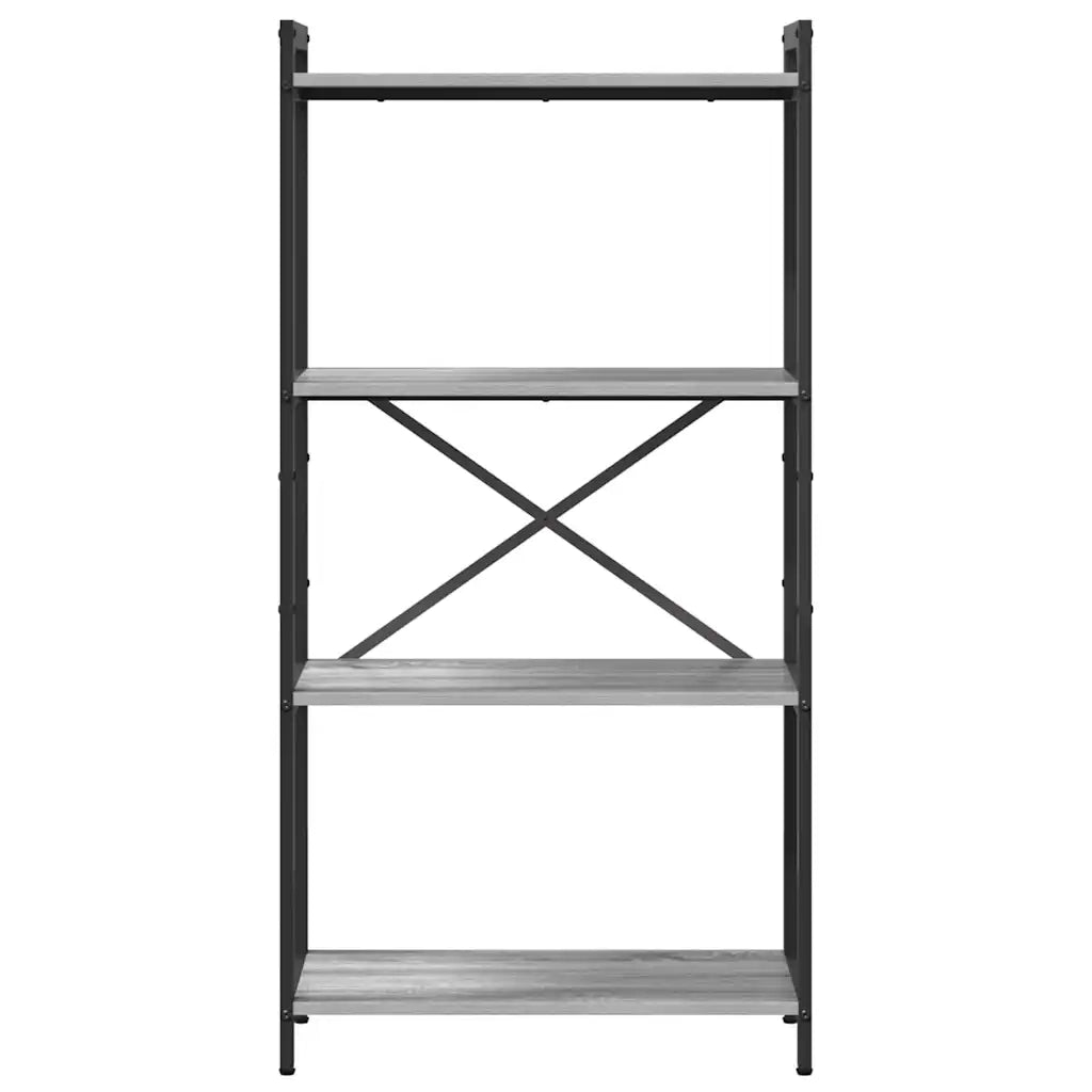 Libreria-Scaffale per Libri-Mobile di Stoccaggio Grigio sonoma 40 x 30 x 85 cm Legno multistrato 855635