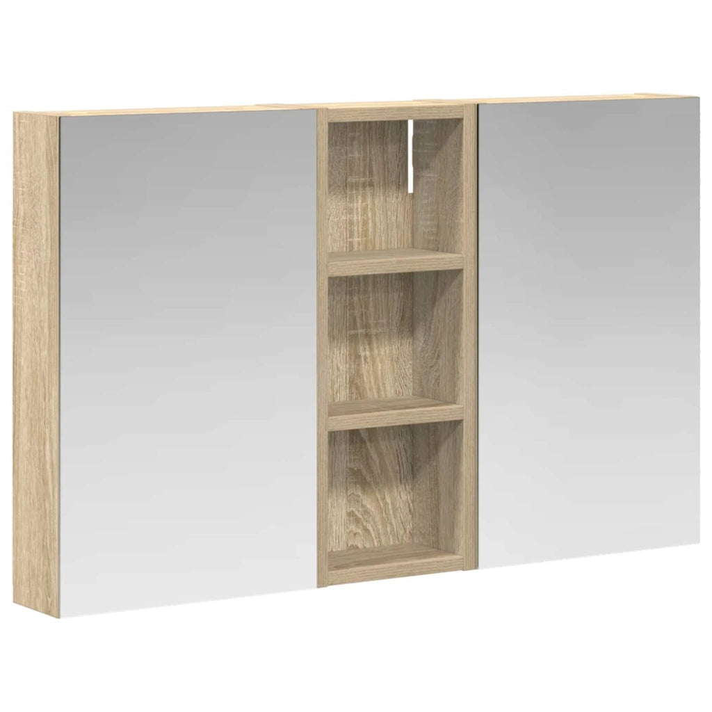 Set di Armadi da Bagno con lo scaffale 3 pcs 80 x 10,5 x 50 cm
