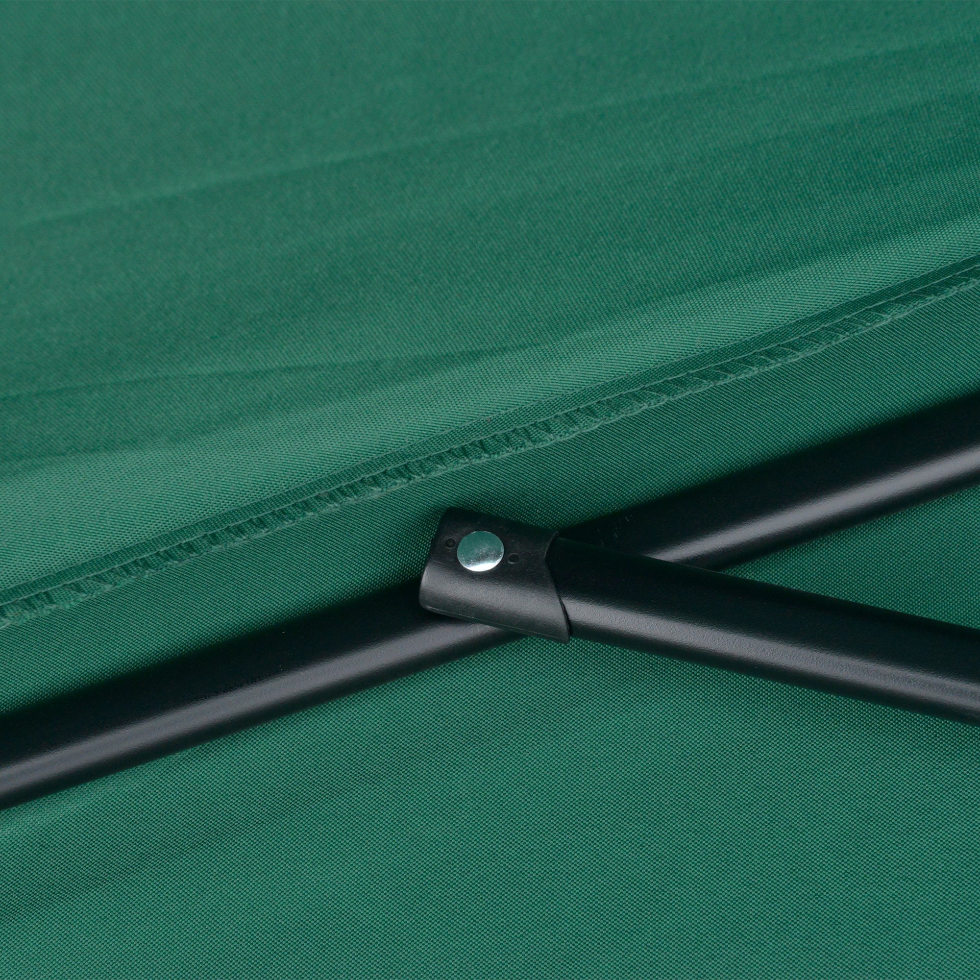 Ombrellone da Giardino 2,6x1,3x2,3 m Palo Ø38 mm Semicircolare in Alluminio Shade Verde