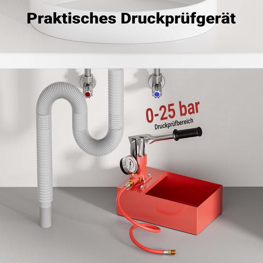 Pompa di riempimento e collaudo 25 bar per impianto solare riscaldamento acqua