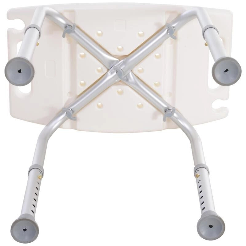 SGABELLO PER DOCCIA BAGNO ANTISCIVOLO ALTEZZA REGOLABILE BIANCO