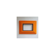 Trade Shop - Placca Placchetta Placchette Compatibili Per Serie Axolute Bticino Colorate Sq - Arancione -3 Fori     -