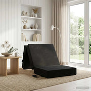 Divano Letto Pieghevole 75 x 63 x 45 cm Nero