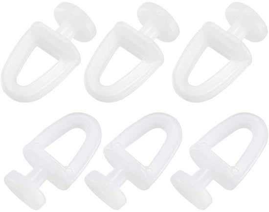 Regolatori di tenda in plastica - 20 pezzi - Haken per tenda - Regolatori di tenda - Catrolli - Duraturi e impermeabili
