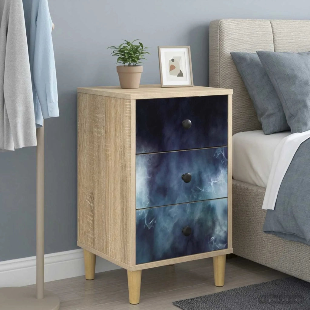 Armadio da Notte RAALTE 2 pz Rovere Sonoma 36 x 33 x 60 cm 8007276