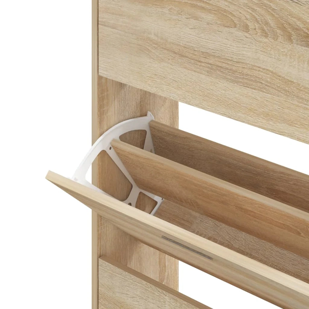 Scarpiera scarpiera mobile portaoggetti ingresso corridoio soggiorno Sonoma 63 x 24 x 147 cm legno composito marrone 02_0021722