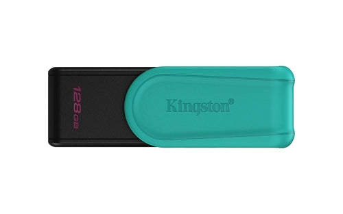 Kingston Technology DataTraveler 128GB Portable USB 3.2 Gen 1 Exodia S (Nero/Turchese)