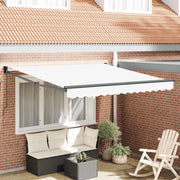 Tenda da Sole-Tenda parasole per balcone Bianco 300 x 250 x 165 cm Poliestere 846873