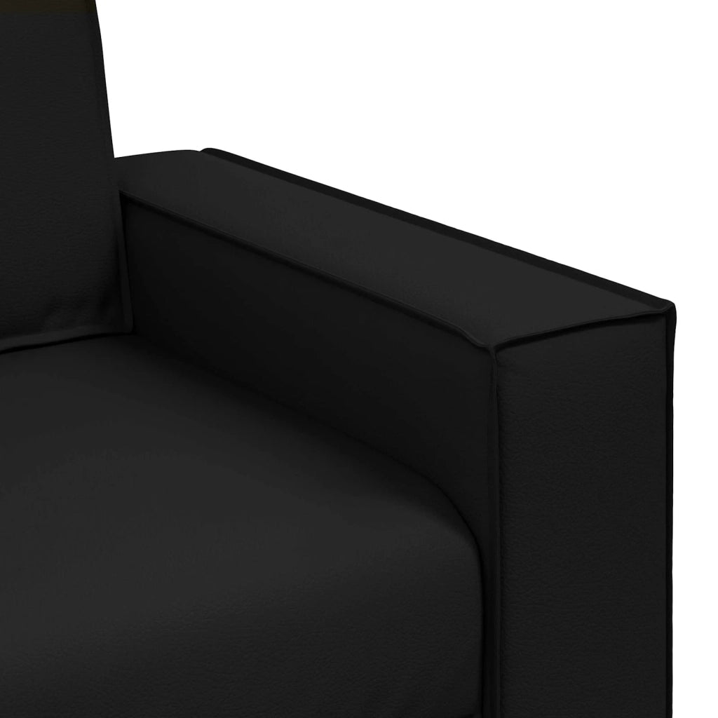 Poltrona Sofa Nero 100 cm Pelle Sintetica 4105044