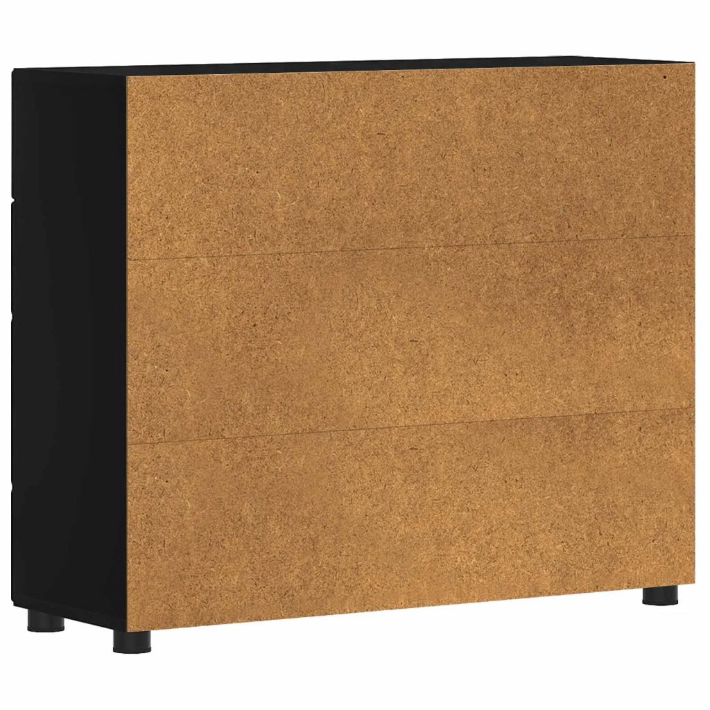 Armadio in Legno Nero 88,5 x 30,5 x 73 cm Legno multistrato CFW2829185
