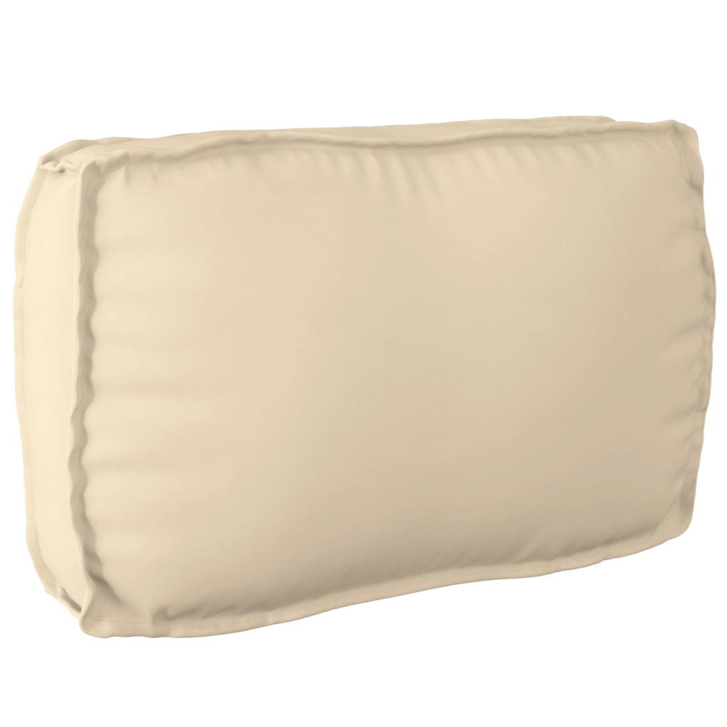 Cuscino per pallet per schienale Beige 70x40x12 cm Tessuto Oxford