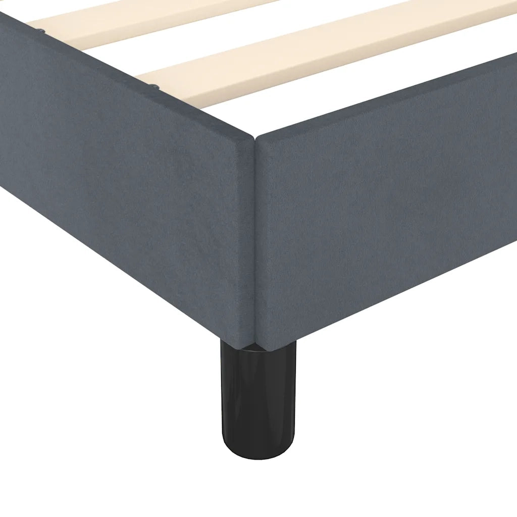 Struttura letto senza Materasso Grigio Scuro 152x203 cm matrimoniale Velluto 347010