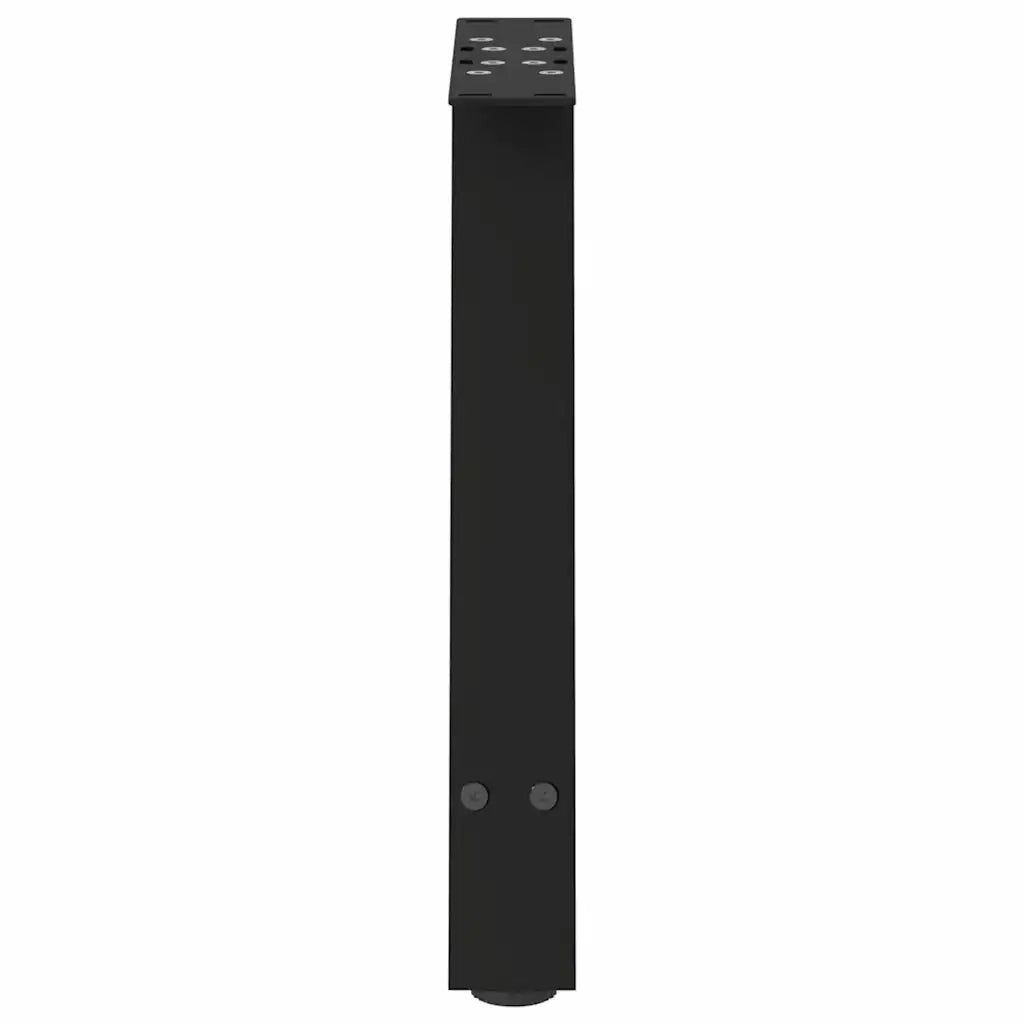 Gambe per Tavolino da Caff¨¨ a Forma di A 2 pz-Set di 2 Gamba per Tavolo Nere 38x(42-43) cm Acciaio