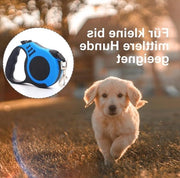 Cinturino estensibile per cani piccoli e medi - 5 metri - Blu