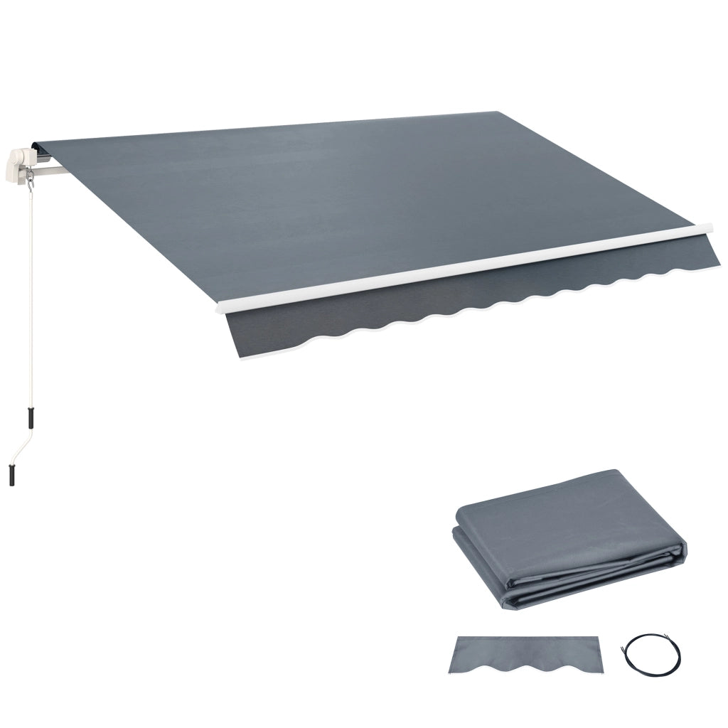 Tenda da Esterno ¨C zephmum ¨C Grigio 2.8x2.5m con Protezione UV