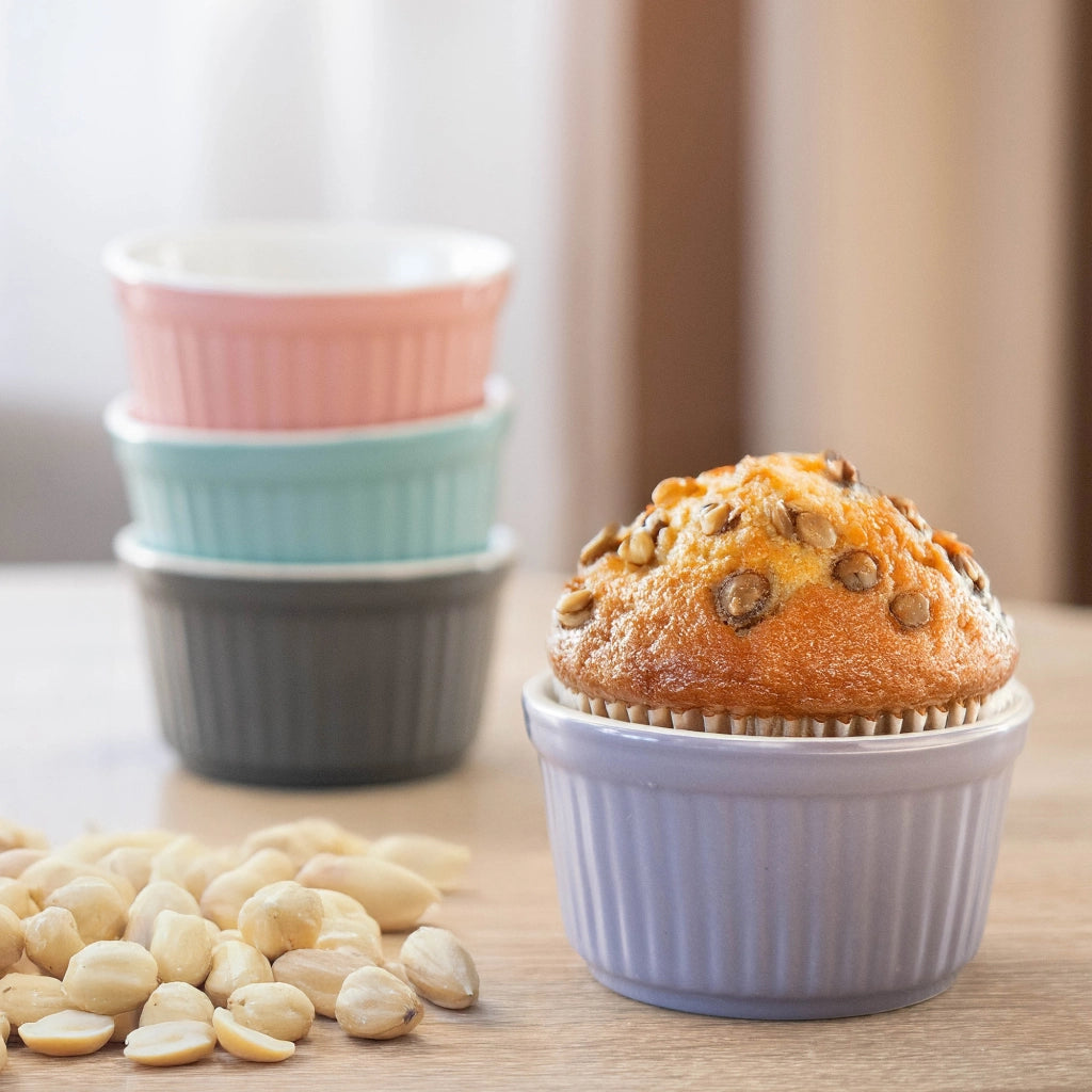 KADAX Set di 3 ciotole da forno per zuppiere, resistenti al forno, diametro 9 cm, capacità 150 ml.