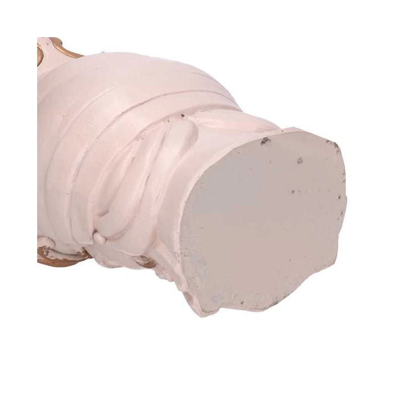 Portavaso resina busto re oro cm 14x14,5h26