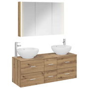 Set di mobili per il bagno 4 pcs Rovere Artigianale 3406990