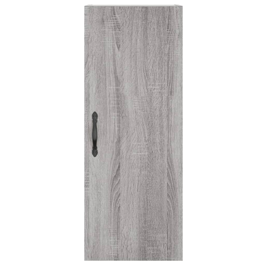 Buffet credenza cassettiera armadio mobile contenitore organizer cucina soggiorno salotto rovere Sonoma alto 34,5 x 34 x 180 cm legno ingegnerizzato grigio 02_0035309