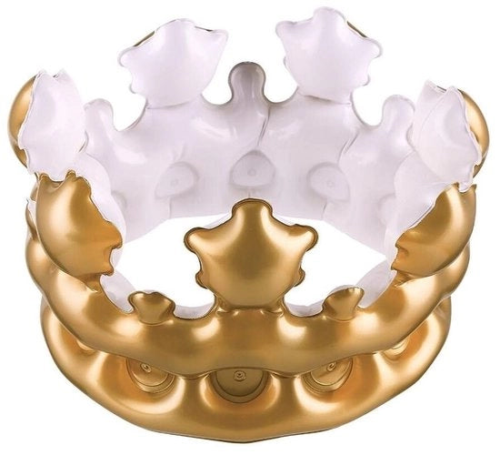 Corona Opblaasbaar - Gli Abbigliamenti da Festa in Oro - Accessori per Costume - Carnevale - Idea Regalo - Materiali di Alta Qualità - Corona da Festa