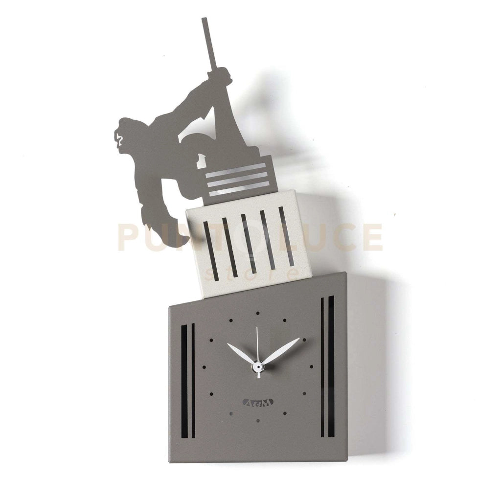 Orologio da parete di design King Kong Fango,avorio,fango