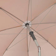 Parasole da spiaggia grande 220 cm con inclinazione e regolazione di altezza - Arancione - Protezione UV50 - Compreso borsa portasole con manico (62337)